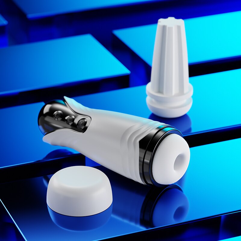 Men's Masturbator Cup, Realistic Vagina, Dual-Frequency Vibration, Pussy Machine, Silicone Pocket Pussy, Sex Toy for Men