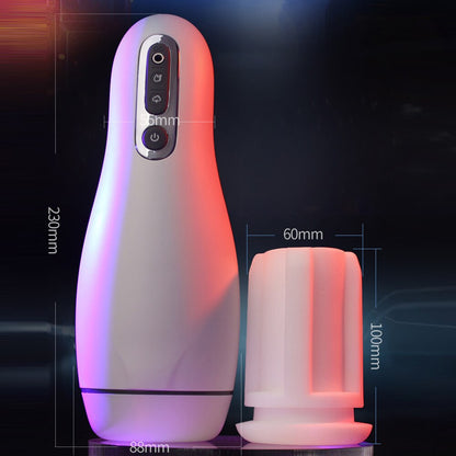 ดูดเครื่อง Masturbator สำหรับผู้ชายอัตโนมัติชาย Masturbator คัพจริงสูญญากาศช่องคลอดช่องคลอดของเล่นผู้ใหญ่ Sucker การสั่นสะเทือนอมควย