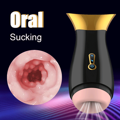 Automatic Suction Male Masturbator, One-Click Orgasm, 7 Vibration Modes, 3D Realistic Vagina, Oral Sex Toy for Men