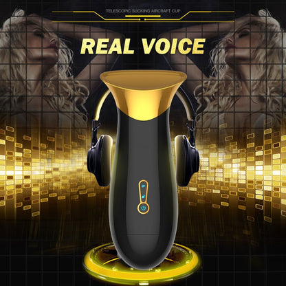 Automatic Suction Male Masturbator, One-Click Orgasm, 7 Vibration Modes, 3D Realistic Vagina, Oral Sex Toy for Men