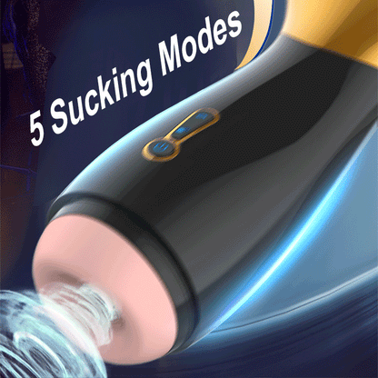 Automatic Suction Male Masturbator, One-Click Orgasm, 7 Vibration Modes, 3D Realistic Vagina, Oral Sex Toy for Men