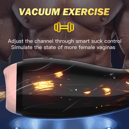 Automatic Suction Male Masturbator, One-Click Orgasm, 7 Vibration Modes, 3D Realistic Vagina, Oral Sex Toy for Men