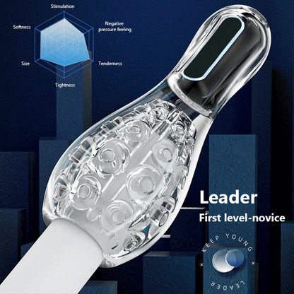 Automatic Suction Male Masturbator Real Oral Sex Glans Trainer Penis Massager Cock Enlargement Glans Vibrator Sex Toy For Men