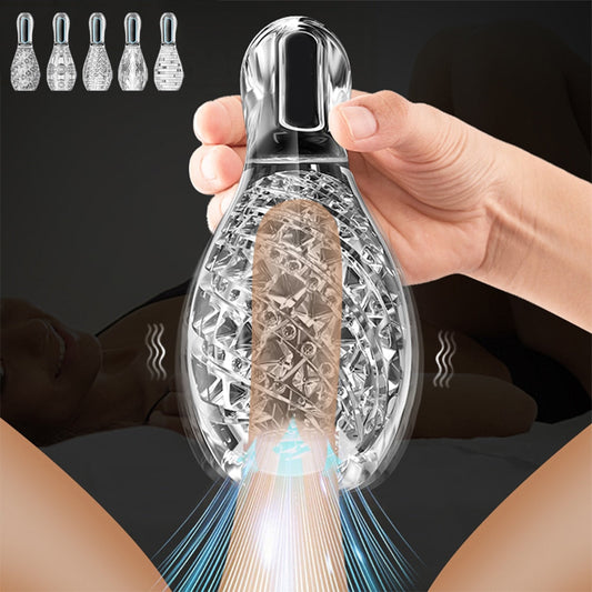 Automatic Suction Male Masturbator Real Oral Sex Glans Trainer Penis Massager Cock Enlargement Glans Vibrator Sex Toy For Men
