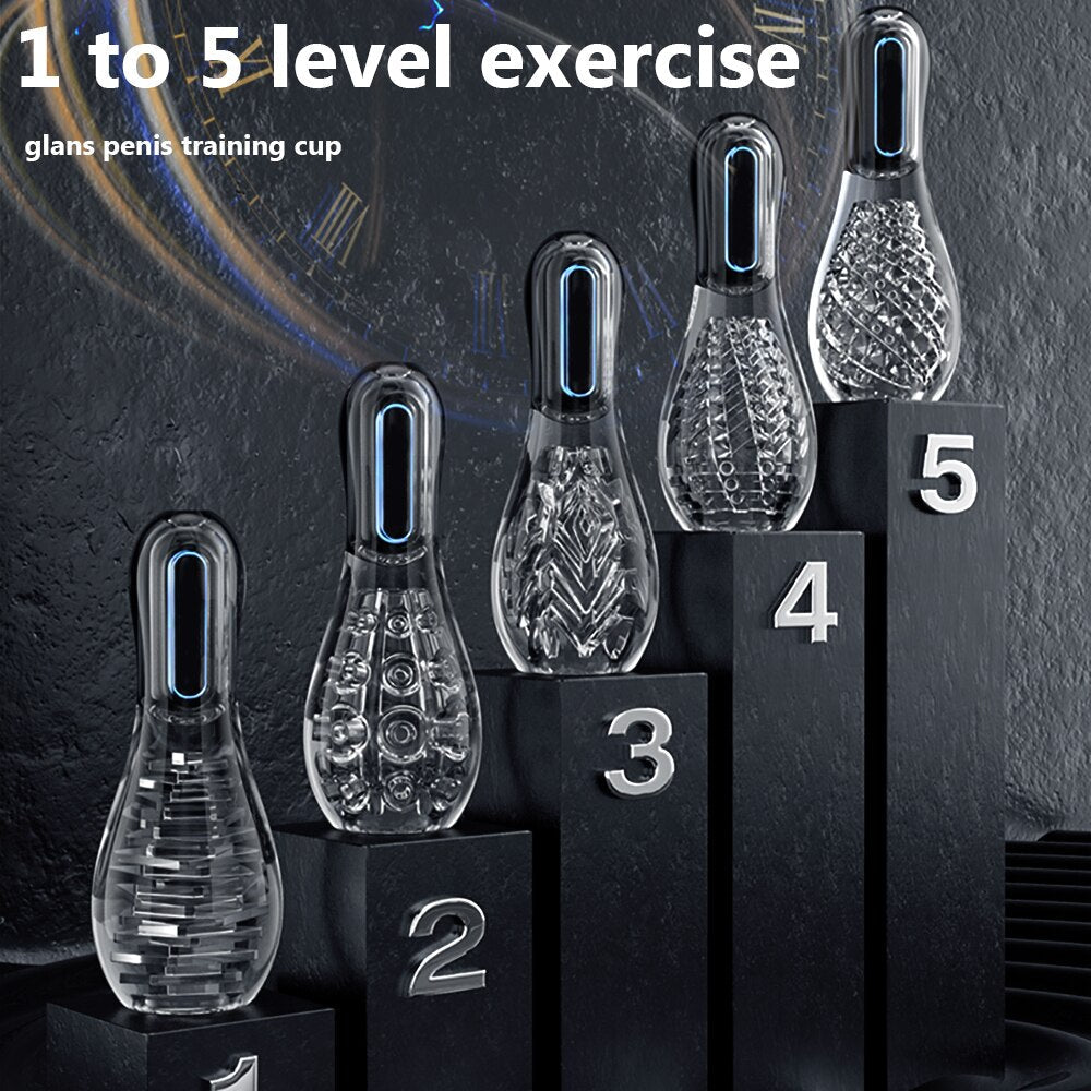 Automatic Suction Male Masturbator Real Oral Sex Glans Trainer Penis Massager Cock Enlargement Glans Vibrator Sex Toy For Men