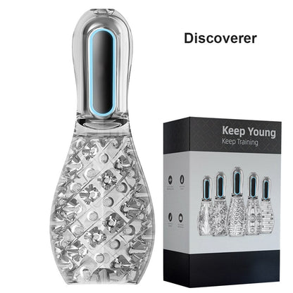Automatic Suction Male Masturbator Real Oral Sex Glans Trainer Penis Massager Cock Enlargement Glans Vibrator Sex Toy For Men