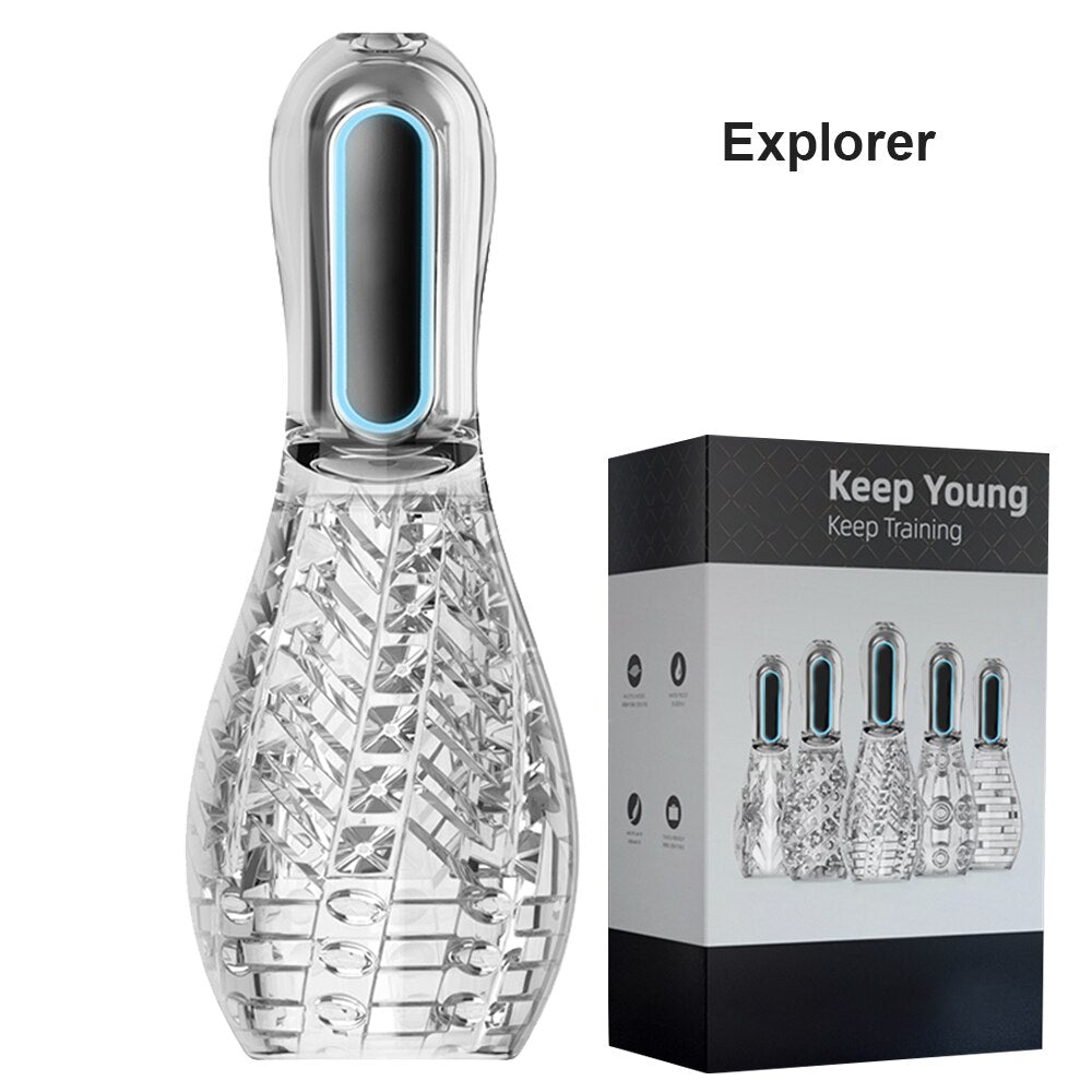 Automatic Suction Male Masturbator Real Oral Sex Glans Trainer Penis Massager Cock Enlargement Glans Vibrator Sex Toy For Men