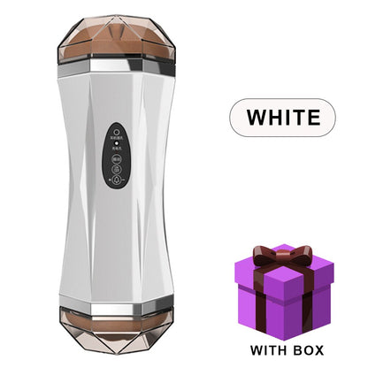 Male Masturbator for Genius Sound Oral Sex Vibrators Delay Exerciser Man Sex Toys Adult Masturbation Cup