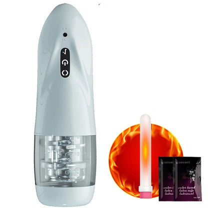 Male Masturbator Automatic Rotating Pussy Pocket Blowjob Silicone Vagina Sex Toys Adult Masturbation Device for Tool