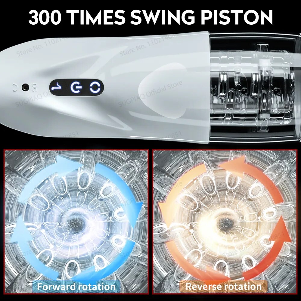Male Masturbator Automatic Rotating Pussy Pocket Blowjob Silicone Vagina Sex Toys Adult Masturbation Device for Tool