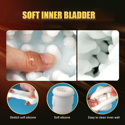 อัตโนมัติชาย Masturbator Thrusting Telescopic ถ้วยสำหรับชายอวัยวะเพศชายการฝึกอบรมกระตุ้นพื้นผิวนุ่มช่องคลอดเพศของเล่นสำหรับผู้ใหญ่