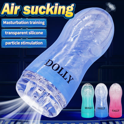 ชาย Masturbator คัพนุ่มหีเซ็กซ์ทอยโปร่งใสช่องคลอดผู้ใหญ่ความอดทนการออกกำลังกายอุปกรณ์เสริมเพศสัมพันธ์สูญญากาศถ้วยพ็อกเก็ตสำหรับชาย