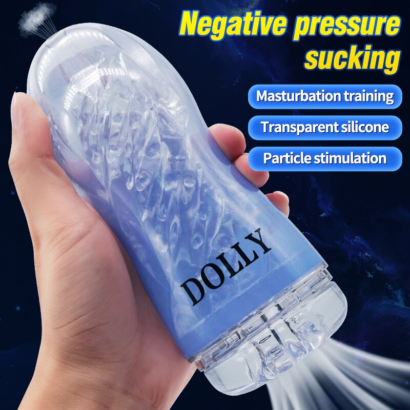 ชาย Masturbator คัพนุ่มหีเซ็กซ์ทอยโปร่งใสช่องคลอดผู้ใหญ่ความอดทนการออกกำลังกายอุปกรณ์เสริมเพศสัมพันธ์สูญญากาศถ้วยพ็อกเก็ตสำหรับชาย