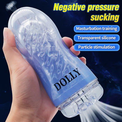 ชาย Masturbator คัพนุ่มหีเซ็กซ์ทอยโปร่งใสช่องคลอดผู้ใหญ่ความอดทนการออกกำลังกายอุปกรณ์เสริมเพศสัมพันธ์สูญญากาศถ้วยพ็อกเก็ตสำหรับชาย