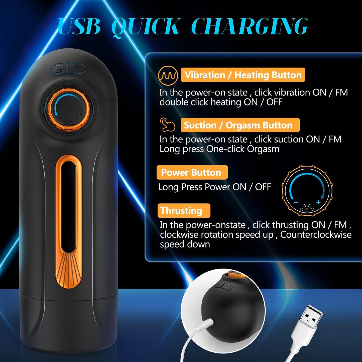 Male Masturbator Upgrade, Vacuum Blowjob Cup, Adult Sex Toy for Men, Masturbation Product, Automatic Sucking Machine