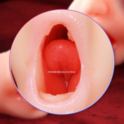Realistic Vagina Pocket Artificial Male Masturbators Cup Soft Deep Realistic Anal Silicone Sex Toys