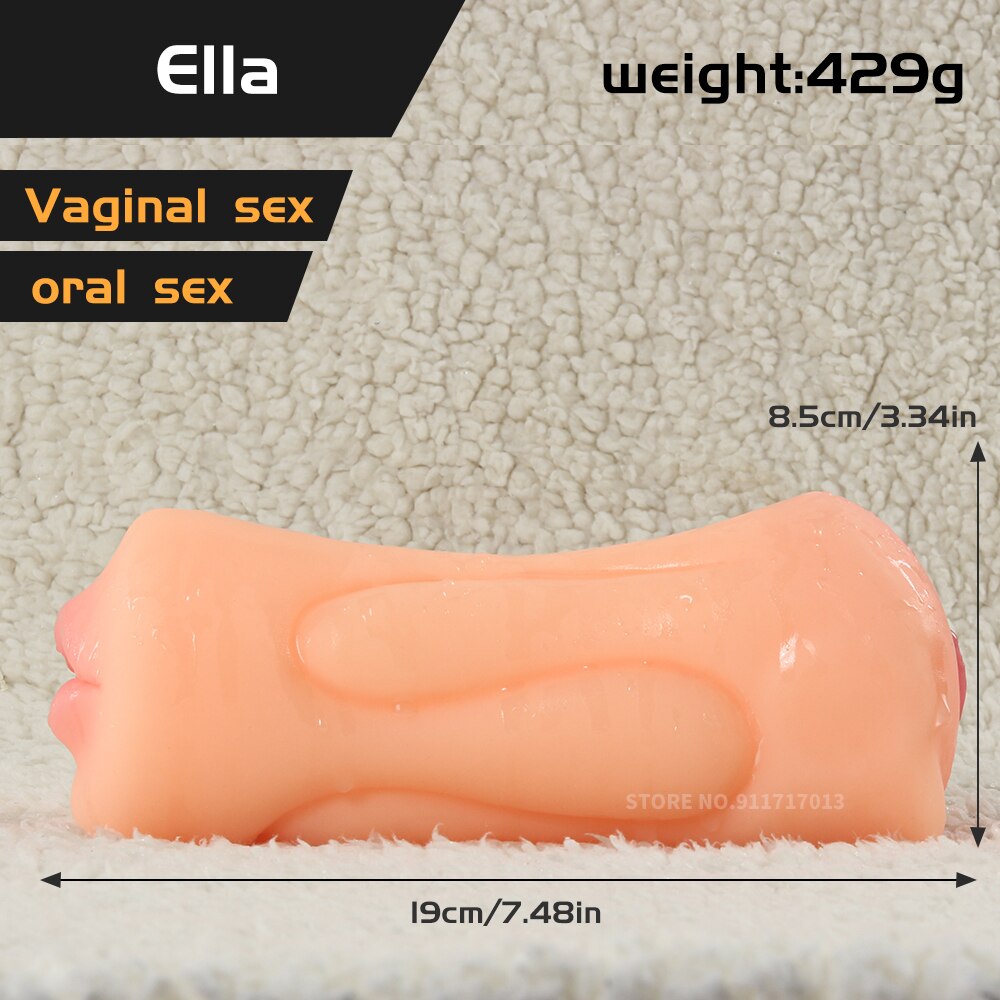 Realistic Vagina Pocket Artificial Male Masturbators Cup Soft Deep Realistic Anal Silicone Sex Toys