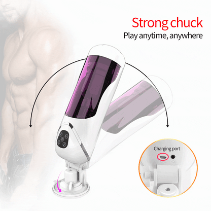Men's Vibrator Masturbator Cup, Telescopic Rotation Penis Sucking, 10 Speeds Electric Adult Sex Toy for Men, Sex Shop