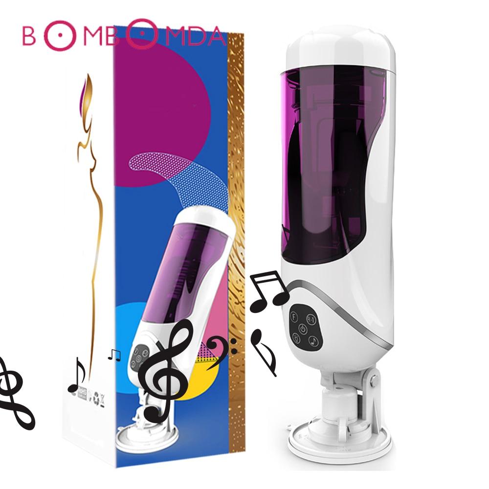 Men's Vibrator Masturbator Cup, Telescopic Rotation Penis Sucking, 10 Speeds Electric Adult Sex Toy for Men, Sex Shop