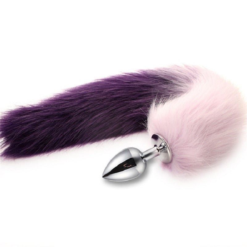 Metal Feather Anal Toys Fox Tail Anal Plug Erotic Anus Toy Butt Plug Sex Toys for Women and Men Sexy Butt Plug Adult Accessories