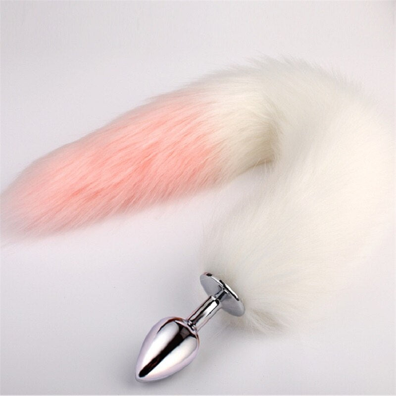Metal Feather Anal Toys Fox Tail Anal Plug Erotic Anus Toy Butt Plug Sex Toys for Women and Men Sexy Butt Plug Adult Accessories