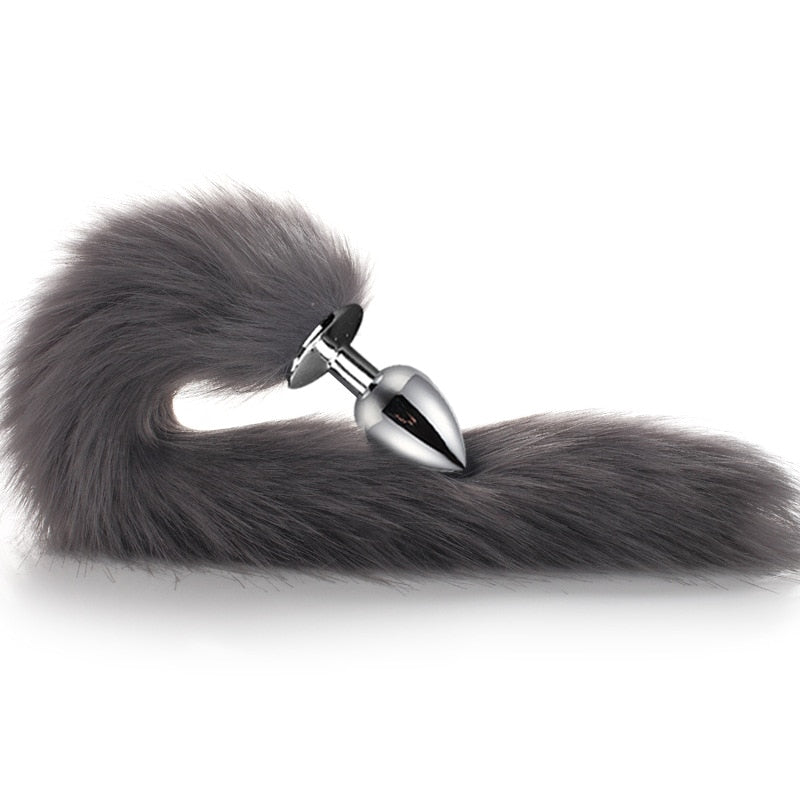 Metal Feather Anal Toys Fox Tail Anal Plug Erotic Anus Toy Butt Plug Sex Toys for Women and Men Sexy Butt Plug Adult Accessories