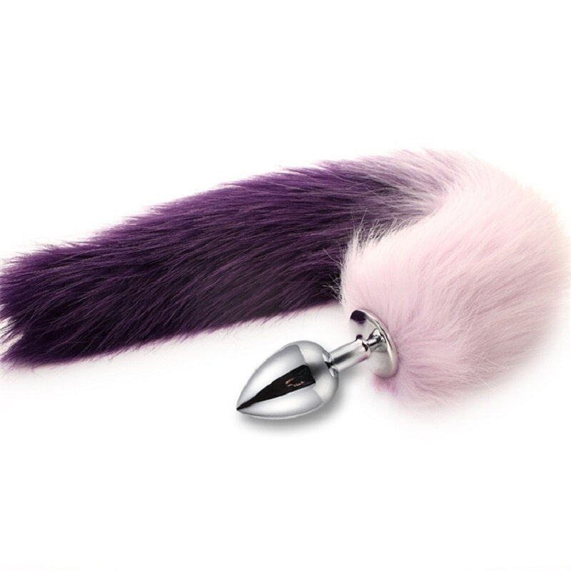 Metal Feather Anal Toys Fox Tail Anal Plug Erotic Anus Toy Butt Plug Sex Toys for Women and Men Sexy Butt Plug Adult Accessories