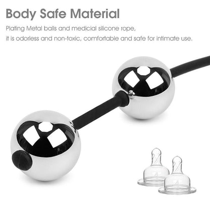 Metal Geisha Balls, Vaginal Balls, Kegel Balls, Ben Wa Balls, Anal Beads, Vagina Tighten Exercise, Anal Plug, Sex Toy for Women, Sex Shop