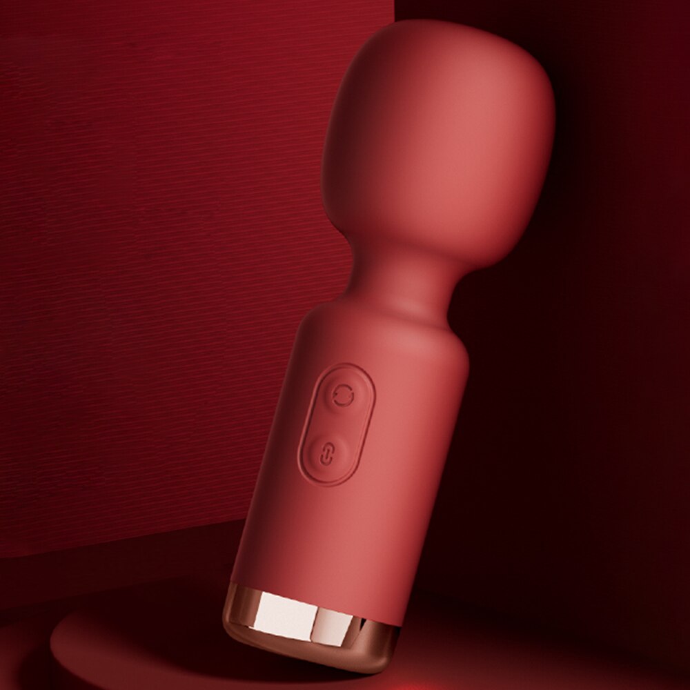 Mini AV Vibrator Magic Wand for Women Powerful Clitoris Stimulator USB Rechargeable Portable Female Massager Adult Sex Toy