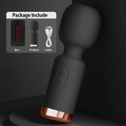 Mini AV Vibrator Magic Wand for Women Powerful Clitoris Stimulator USB Rechargeable Portable Female Massager Adult Sex Toy