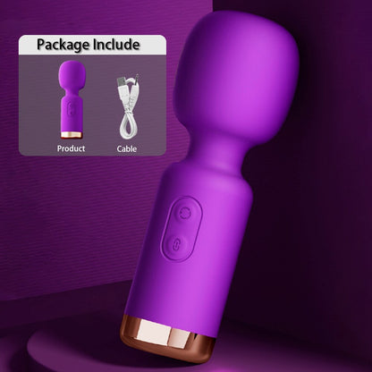 Mini AV Vibrator Magic Wand for Women Powerful Clitoris Stimulator USB Rechargeable Portable Female Massager Adult Sex Toy