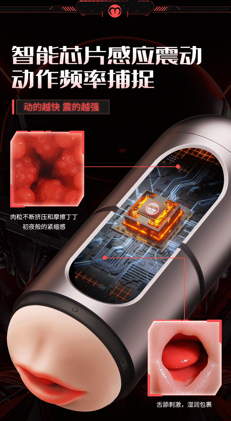 Automatic Male Masturbator Sex Toys Lips Vagina Self-Pleasure Device