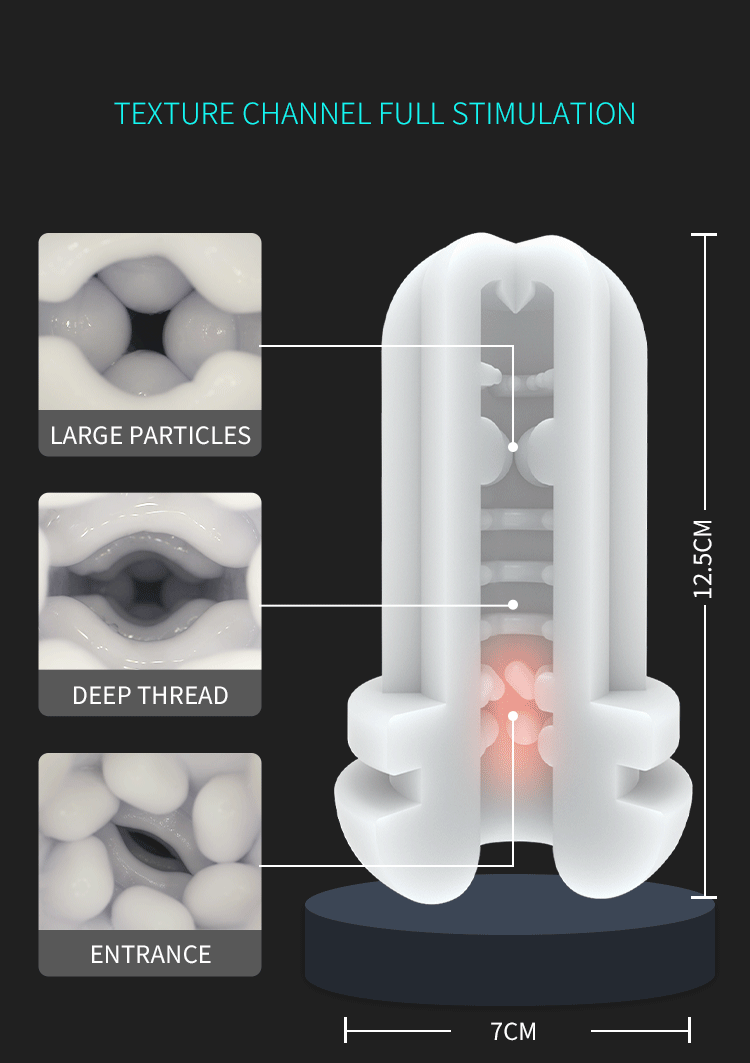 Automatic Masturbation Cup. Fantasy Vagina for Men, Vibrating Sex Toy for Self-Pleasure