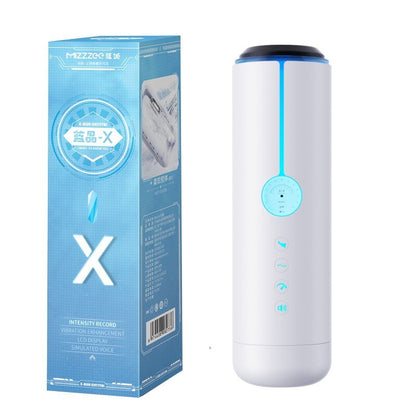 Automatic intelligent male masturbator cup automatic suction LCD display dual heating vagina masturbator sex toy