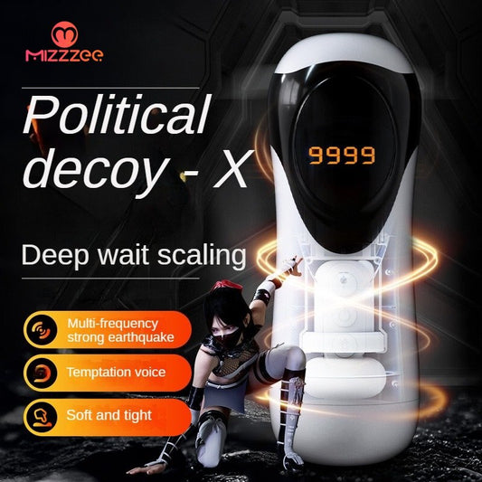 Masturbator for male self-pleasure, silicone sex toy political decoy