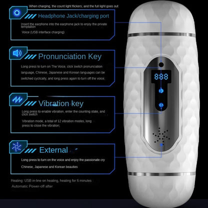 Double-Sided Masturbator, Sex Toy, Adult Product, Masturbator Cup for Men