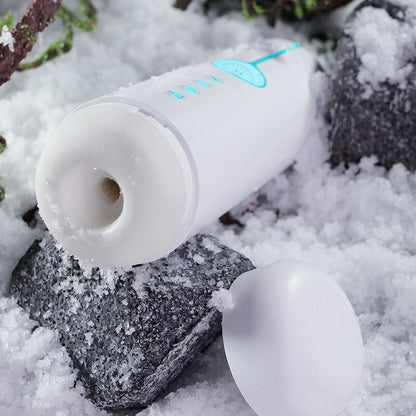 Automatic intelligent male masturbator cup automatic suction LCD display dual heating vagina masturbator sex toy