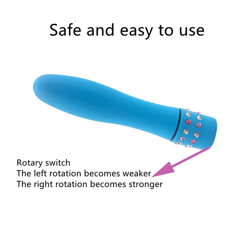 Multi-Speed Bullet Vibrator, Vaginal Massage G-Spot Vibrating Masturbation Dildo Sex Toy for Women, Vibrator Stick Sex Toy