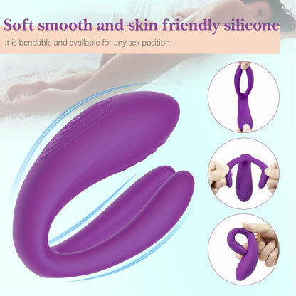 New Couple Vibrator Sex Toys, 3-Motor Couple Vibrators, 25M Remote Control Dildo Anal Vibrator Stimulator for Couples and Women