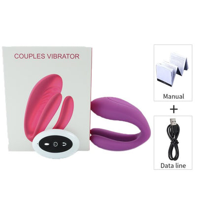 New Couple Vibrator Sex Toys, 3-Motor Couple Vibrators, 25M Remote Control Dildo Anal Vibrator Stimulator for Couples and Women