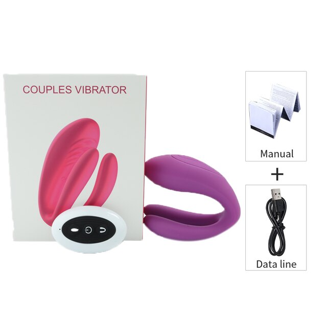 New Couple Vibrator Sex Toys, 3-Motor Couple Vibrators, 25M Remote Control Dildo Anal Vibrator Stimulator for Couples and Women