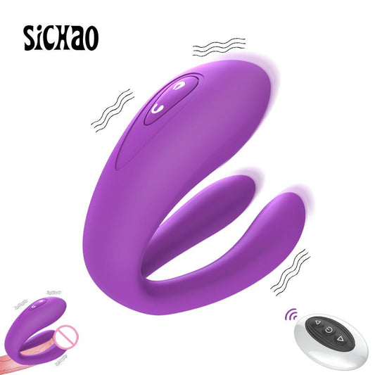 New Couple Vibrator Sex Toys, 3-Motor Couple Vibrators, 25M Remote Control Dildo Anal Vibrator Stimulator for Couples and Women