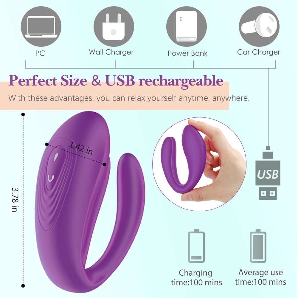 New Couple Vibrator Sex Toys, 3-Motor Couple Vibrators, 25M Remote Control Dildo Anal Vibrator Stimulator for Couples and Women