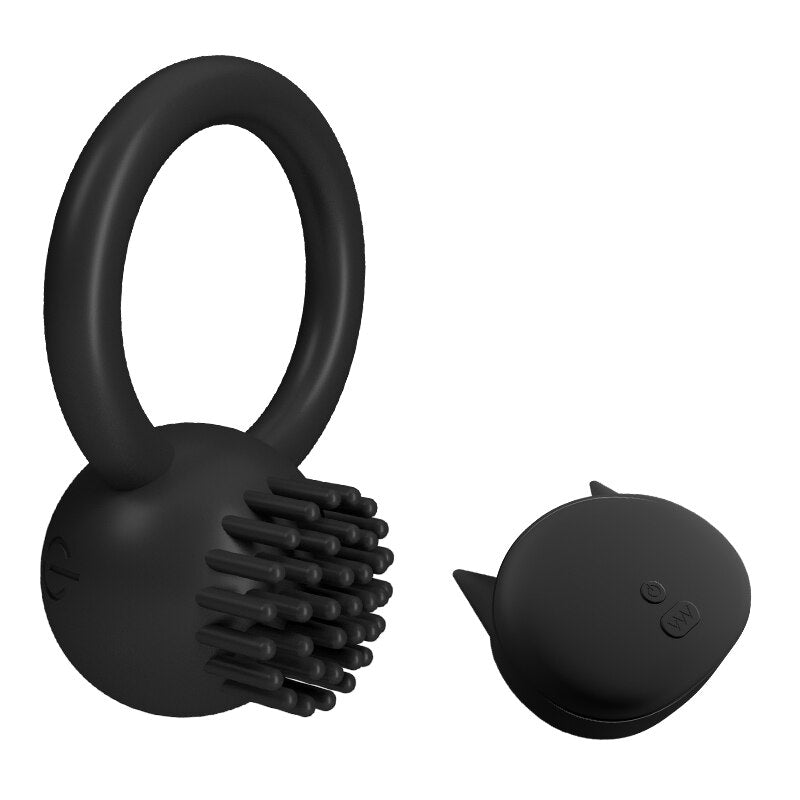 New Couples Delay Ejaculation Penis Vibrator with Double Cock Ring Nipple Massager Adult Sex Toys for Men Clitoris Stimulator