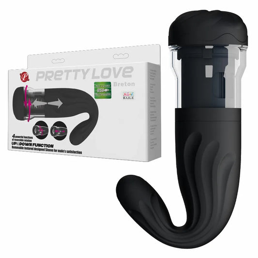 New Pretty Love Recharge Male Automatic Masturbator. Rotation & Retractable Vibrator For Men Masturbator Sex Toys Adult Products