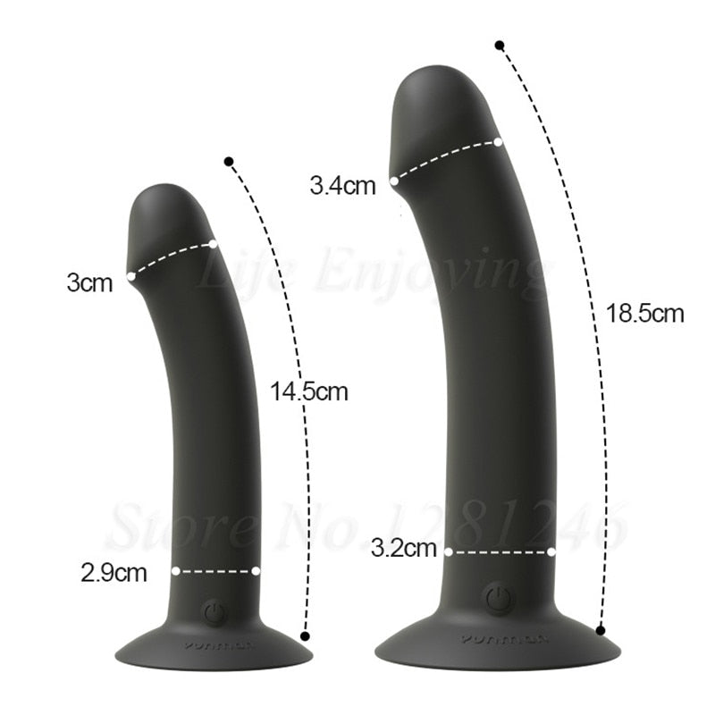 New Unisex Vibrating Anal Butt Plug Prostate Massager Vaginal Stimulator Lesbian Strapon Dildo Vibrator Sex Toys for Man Woman