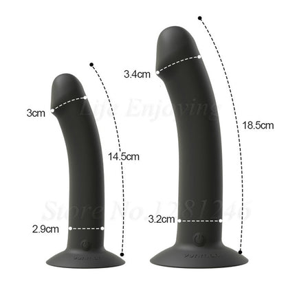 New Unisex Vibrating Anal Butt Plug Prostate Massager Vaginal Stimulator Lesbian Strapon Dildo Vibrator Sex Toys for Men and Women