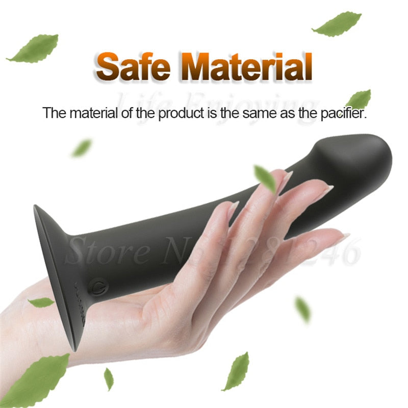 New Unisex Vibrating Anal Butt Plug Prostate Massager Vaginal Stimulator Lesbian Strapon Dildo Vibrator Sex Toys for Men and Women