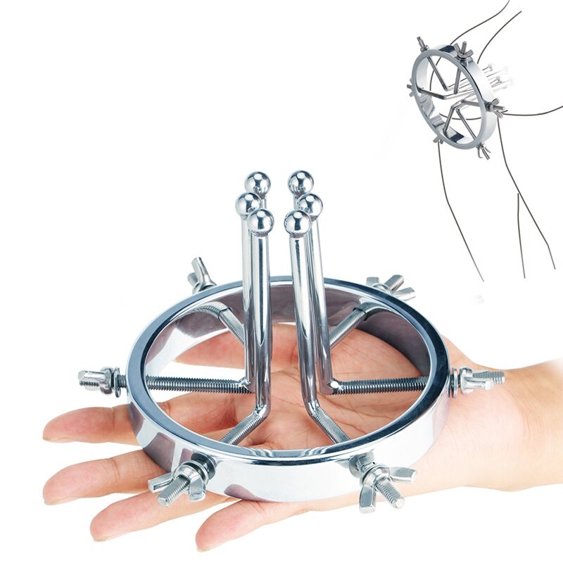 New Vaginal Speculum/Metal Anal Dilator Vaginal Dilator Clip Adjustable Size Anal Plug Adult Sex Toys for Female and Male Couples