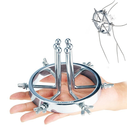 New Vaginal Speculum/Metal Anal Dilator Vaginal Dilator Clip Adjustable Size Anal Plug Adult Sex Toys for Female and Male Couples